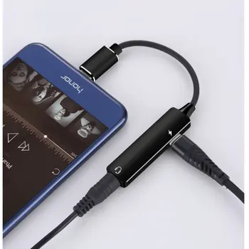 USB-C PD Adaptor Jack pentru Căști, Tip C-3.5 mm Audio Adaptor pentru Aux, sistem hi-fi, Căști, Căști Interfata Audio USB