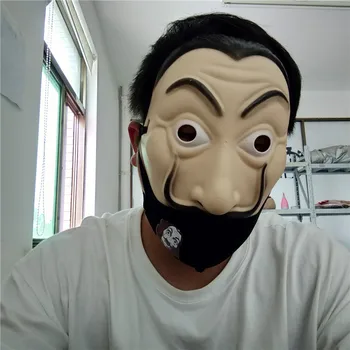 Salvador Dali Film Casa de Hârtie La Casa De Papel Petrecere în costume de Halloween, Masca de Bani Jaf Costum si Masca de Fata
