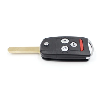 Keyecu Înlocuire Cheie de la Distanță 3+1 Buton 313.8 MHz Fob pentru Honda Acura ZDX 2019-2013 FCC ID:MLBHLIK-1T