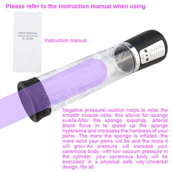 Automat Pompa pentru Penis de Încărcare USB Marirea Penisului Vibrator Barbati Penis Extender Penis Erectie de Formare Jucărie Sexuală pentru Bărbați