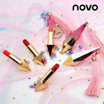 NOVO Brand de Machiaj 2018 Noi Catifea de Lungă Durată ruj Roșu Pentru Buze rezistent la apa Buzele Nude 6 Culori de Lux, de Culoare Ruj Mat