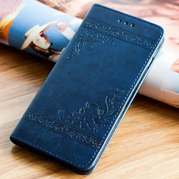 Relief Flip Cover Portofel pentru Samsung Galaxy A5 A7 A3 2017 Caz Magnetic din Piele de Caz pentru Samsung A3 A5 2016 A50 A30 A70 M10