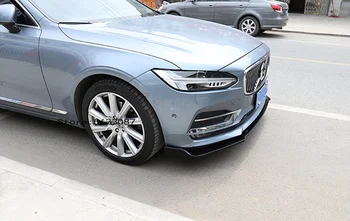 3Pcs Mașină de Styling de Înaltă Calitate, Material PP Spoiler Fata Anterioara Fata buza Spoiler Protector Pentru Volvo S90 2016 2017 2018 2019