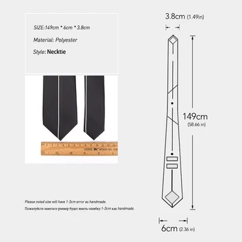 Mens Legături Negru de Lux Cravata de Afaceri Formal Nunta Bowtit Moda Jacquard 6cm Cravate pentru Barbati Tricou Rochie Accesorii Cravata