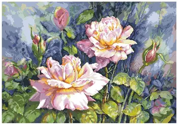 Calitate de Top Frumos Minunat Numărat goblen Kit Dana Trandafiri Dana Flori de Trandafir, Flori de Plante 45962