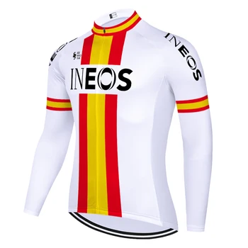 Spania maneca Lunga pentru Ciclism tricou INEOS echipa pro biciclete jersey ciclu jersey bărbați Franța, Italia, Rusia, Belgia ciclismo masculino