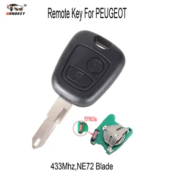 DANDKEY Înlocui Telecomanda cheie Pentru Peugeot 206 306 405 Transponder Cheie Cu PCB Baterie cu PCF7961 Chip 433MHz NE72 Lama