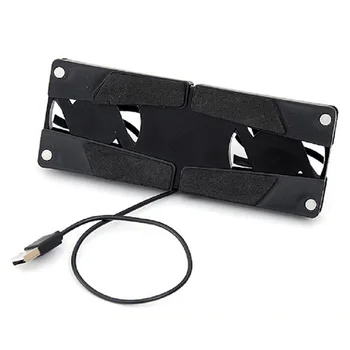 Fanshu Pliabil USB Ventilator de Răcire Pad 2 Ventilatoare Cooler Notebook Computer Comprimat Stand Pentru 7
