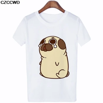 CZCCWD Poleras Mujer De Moda 2019 Tricou Alb de Moda Harajuku Nutella Distractiv Scrisoare Tricou de Agrement Streetwear Femeie T-shirt de Sus