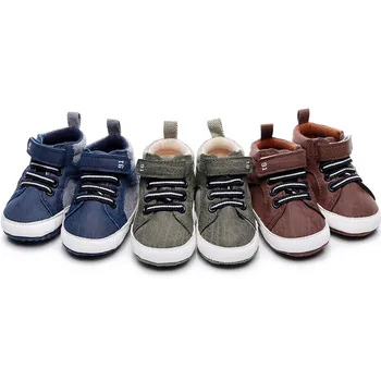 Iarna de Toamna pentru Copii Pantofi de Cald Copil Baieti Cross-legat de Moda Pânză de Bumbac Prima Walker Anti-alunecare Talpă Moale Sneaker Toddler 2020