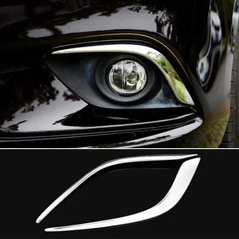 Chrome Lumina de Ceață Acoperă Fața Tăiați Banda de Argint Plastic ABS de Înlocuire Pentru Mazda 6 Atenza Gj Accesorii