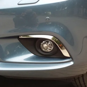 Chrome Lumina de Ceață Acoperă Fața Tăiați Banda de Argint Plastic ABS de Înlocuire Pentru Mazda 6 Atenza Gj Accesorii