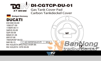 Fibra de Carbon Motocicleta de Ulei Combustibil Gaz Capac de Acoperire Decal Autocolant Protector Pentru Ducati DS1000 1090 1198 S4R S2R M620 695 748 848 1078
