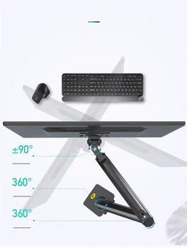2020 nou NB F100A Gaz Primăvară Brațul 22-35 inch Ecran Desktop Monitor Titularul 360 Roti 3-12kgs Monitorul de Montare Braț cu Port USB 3.0