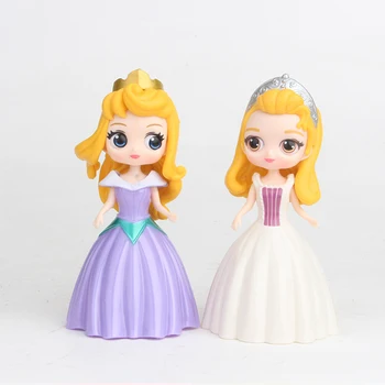 12buc/set Princess Elsa Anna Sofia Sofia Albă ca Zăpada Sirena figura Cu Magic Clip Schimba Rochia Figura Jucărie pentru copii