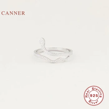 CANNER Serpentine de Deschidere Inel Argint 925 Anillos Inele de Aur Pentru Femei de Lux Bijuterii Fine Inele de Nunta Bijoux
