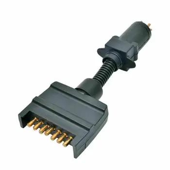 12V 7 Pini Mici, Rotunde La 7 Pini Plat Plug Remorca Conector Adaptor Plug