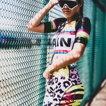 Iubesc Durerea Femei Bike Set de Vara Ciclism Jersey cu mânecă Scurtă Sus Salopete, pantaloni scurți Pad Gel Uscat Rapid Tricouri Ciclismo Maillot