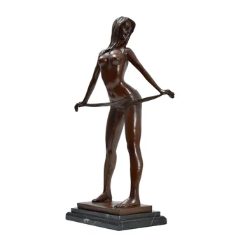 ATLIE BRONZURI de Vest Body Art Libidoului Fata Sexy Statuie Nud Femeie de Bronz Sculptura de uz Casnic Cifre Decor Acasă