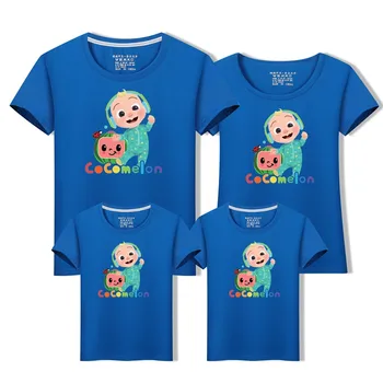 Noi 8color Drăguț Cocomelon Tricou Familie de Potrivire T-shirt JJ Design Cocomelon Haine