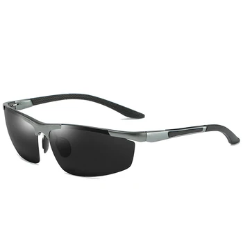 AORON Bărbați ochelari de Soare Polarizat Sport Clasice de Conducere Oglindă Ochelari Cadru de Aluminiu UV400 Ochelari de Soare Ochelari