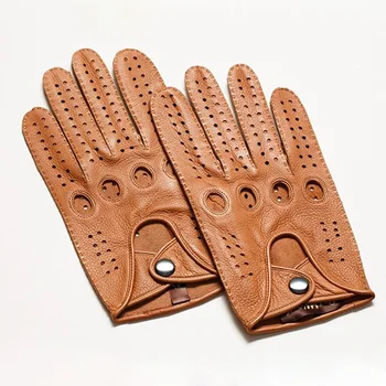 New Sosire Lux Barbati Din Piele Mănuși Piele Mănuși Moda Barbati Negru Respirabil Conducere Mănuși Pentru Bărbați Mănuși Cu Un Deget