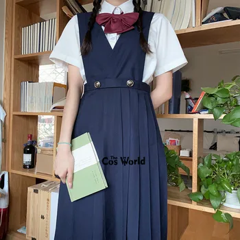 Japoneze Femei fără Mâneci Șorțuleț Rochie JK Liceu Uniforma de Clasă Uniforma Elevi Haine