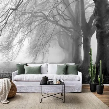 Milofi foto personalizat tapet 3D de imprimare minimalist modern nostalgic stil pastorală copac mare pădure murale de perete de fundal