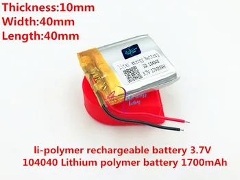 Li-po baterie brand 3.7 V,1700mAH[104040] PLIB;polimer litiu-ion / Li-ion baterie pentru tableta pc,power bank,mp4,cel