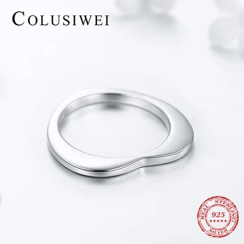 Colusiwei New Sosire Design Argint 925 Inima Moda Inel Clasic Simplu Ins Stil Inele Pentru Femei Bijuterii
