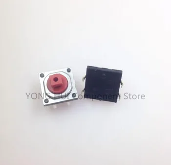 100buc/lot SKQEACA010 Buton Comutator de Moment de Tip 12x12x7.3mm Butonul Roșu Întrerupător tactil