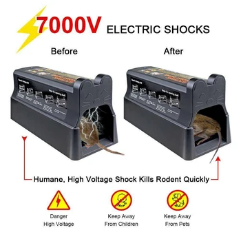 Electronice Mouse-Ul Capcana Victor Control Rat Killer Dăunătorilor, Rozătoare Electric Zapper Găleată De Rulare Rulare Mouse Șobolani