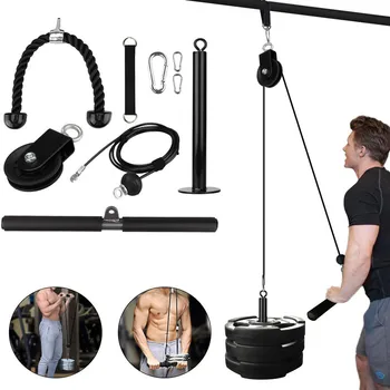 Fitness DIY Scripete Cablu, Mașină de Sistemul de Fixare Braț Biceps Triceps Blaster Mână Puterea Trainning sală de Gimnastică Acasă Echipamente de Antrenament