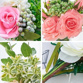 Acasă Decorare Flori Artificiale Dantelă Decorative, Flori De Matase Trandafiri Flori Artificiale De Trandafir Fals Plante, Accesorii De Petrecere