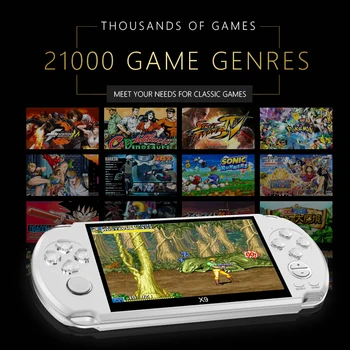Retro Joc Video de 5 Inch Portabil de Înaltă Definiție de jocuri Portabile Mașină de 21.000 De Jocuri Gratuite cel Mai bun Cadou pentru Copil
