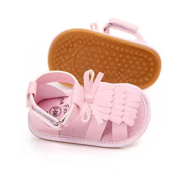 Vara Copilul copil Fete Baieti Pantofi Casual Sandale Pantofi de 0-18M Arc Solid Cârlig Plat Cu Pantofi cu Toc De 2 Stil de Pantofi pentru Copii