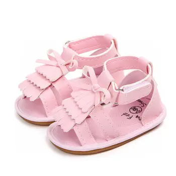 Vara Copilul copil Fete Baieti Pantofi Casual Sandale Pantofi de 0-18M Arc Solid Cârlig Plat Cu Pantofi cu Toc De 2 Stil de Pantofi pentru Copii
