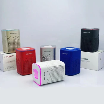 Mini Bluetooth Audio Portabil cu LED-uri Colorate Stereo Player de Muzică în aer liber, Suport TF Card de Subwoofer Pentru a vă Bucura de Sunet Surround de Calitate