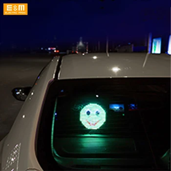 LED-uri Auto Geam Spate USB Ecran Personalizabil Animație GIF ventuza Expresia Lampa de Personalitate Plină de Culoare