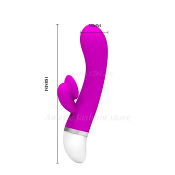 Viteza De 30 De Iepure Dual Vibrator Stimulator Clitoris Vibratoare Jucarii Sexuale Pentru Femei Impermeabil Vibrator Punctul G Vibrator Pentru Cuplu Femeie