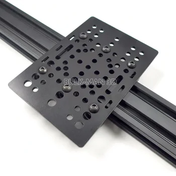 Negru Anodizat Aluminiu V-Slot Gantry Set de plăci de 20 - 80mm cu V-Slot Solid V Kit de Roți pentru Piese de Mașini CNC