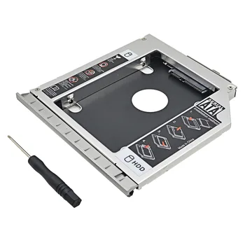 TISHRIC SATA 12.7 mm 2 2.5 HDD DVD pe Hard Disk SSD Caddy Adaptor CD-ROM Optibay Cabina de Caz Pentru HP 8460P 8460W 8470P 8470W