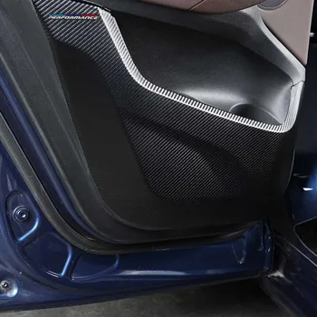 Fibra De Carbon Mașină De Uși De Interior Anti-Kick Pad Autocolant Capac Pentru Bmw X1 X2 X3 X4 E84 F48 F49 F36 G01 F25 F26 G02 E83 M Performance
