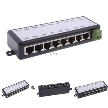 8-Port POE Injector Pentru Supraveghere CCTV Camere IP Power Over Ethernet Adapter Noi