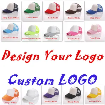 Pret De Fabrica! Gratuit Logo-ul Personalizat Șapcă de Baseball Copii Trucker Hat Poliester Pălării Gol a ochiurilor de Plasă Capac Băieți Fete gorras