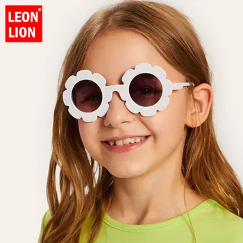 LeonLion Rotund de Flori Copilului ochelari de Soare Bomboane de Culoare Drăguț ochelari de Soare Copii Personalitatea Copilului Anti-UV Brand de Lux Ochelari de Copil