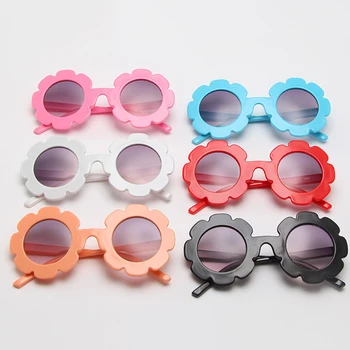 LeonLion Rotund de Flori Copilului ochelari de Soare Bomboane de Culoare Drăguț ochelari de Soare Copii Personalitatea Copilului Anti-UV Brand de Lux Ochelari de Copil