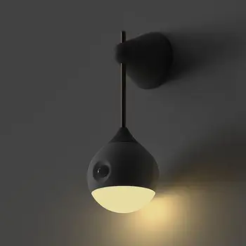NOUL Smart Sens Lumina de Noapte Montat pe Perete Detasabila Noptiera Coridor Lampa Corp de Inducție Lămpi de Perete pentru Iluminat Interior