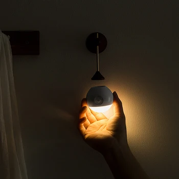 NOUL Smart Sens Lumina de Noapte Montat pe Perete Detasabila Noptiera Coridor Lampa Corp de Inducție Lămpi de Perete pentru Iluminat Interior