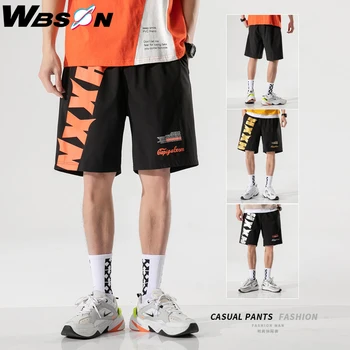 Wbson 2020 Vara Casual Bărbați de pantaloni Scurți Talie Elastic Respirabil Moda pantaloni Scurți Pentru bărbați Plaja Scurt Barbati QuickDrying Pantaloni HXXN-9081